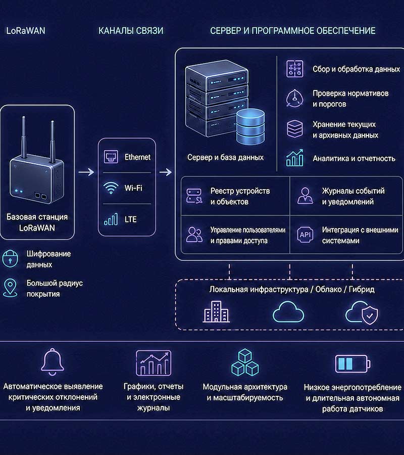 Единая система сбора информации на базе IoT и LoRaWAN