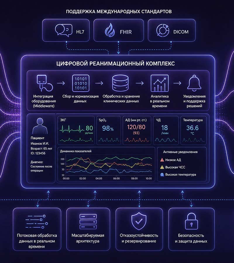 Интеллектуальный реанимационный комплекс